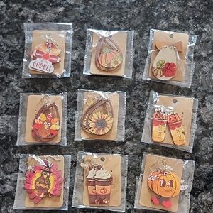 Colorful Fall-Themed Earrings- Per Pair